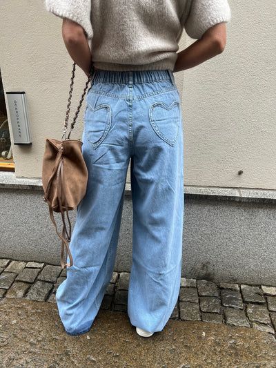 Heart denim