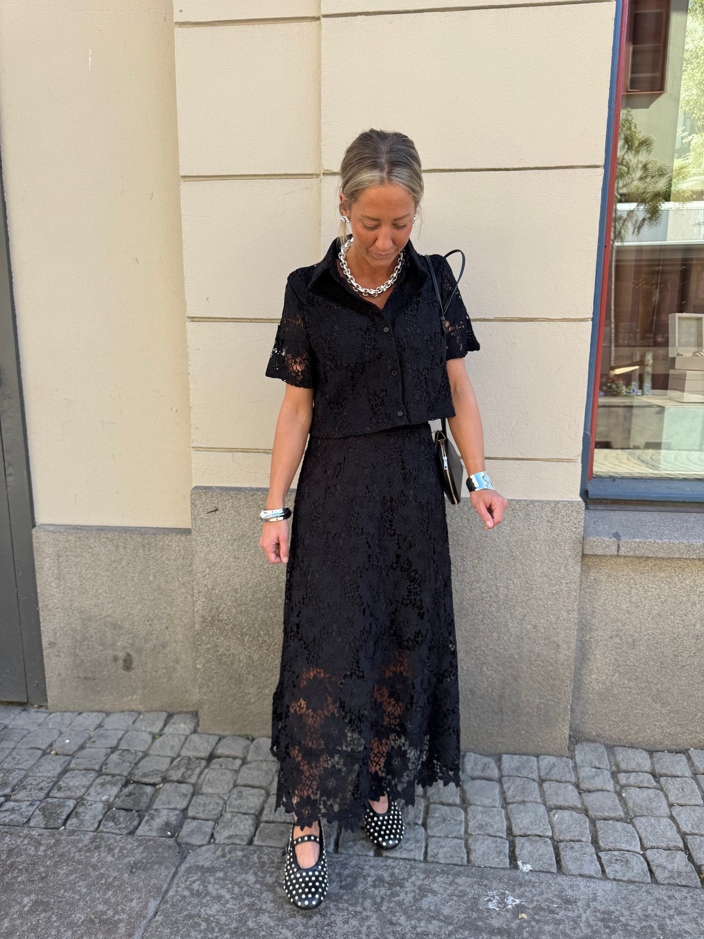 Lace Blouse Mimmi Svart