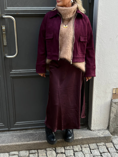Neo Noir Bovary skirt Burgundy