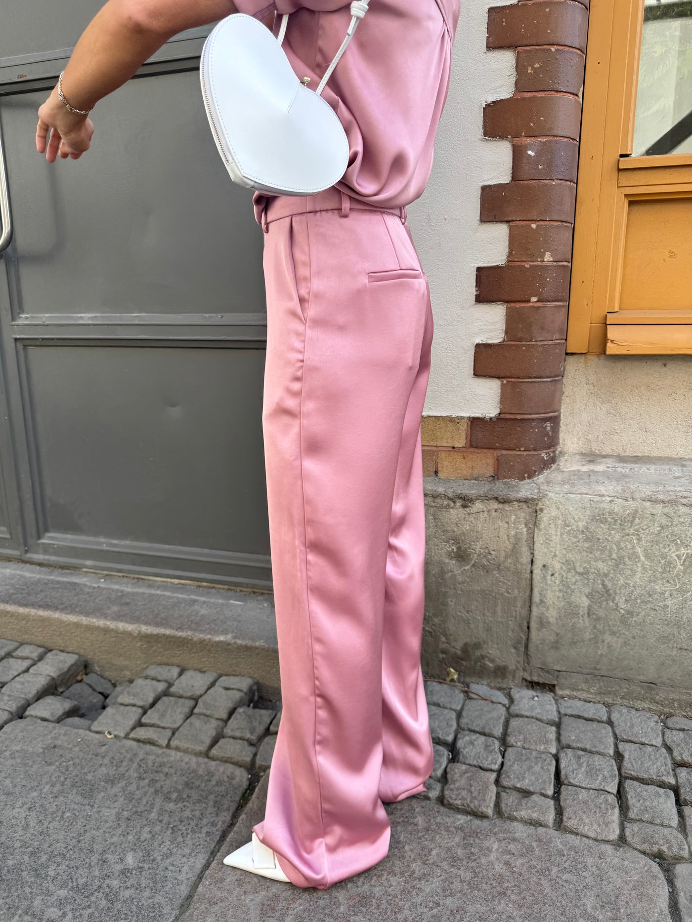 EMMETT HEAVY SATEEN PANTS DUSTY ROSE