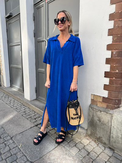 Frotté dress cobolt