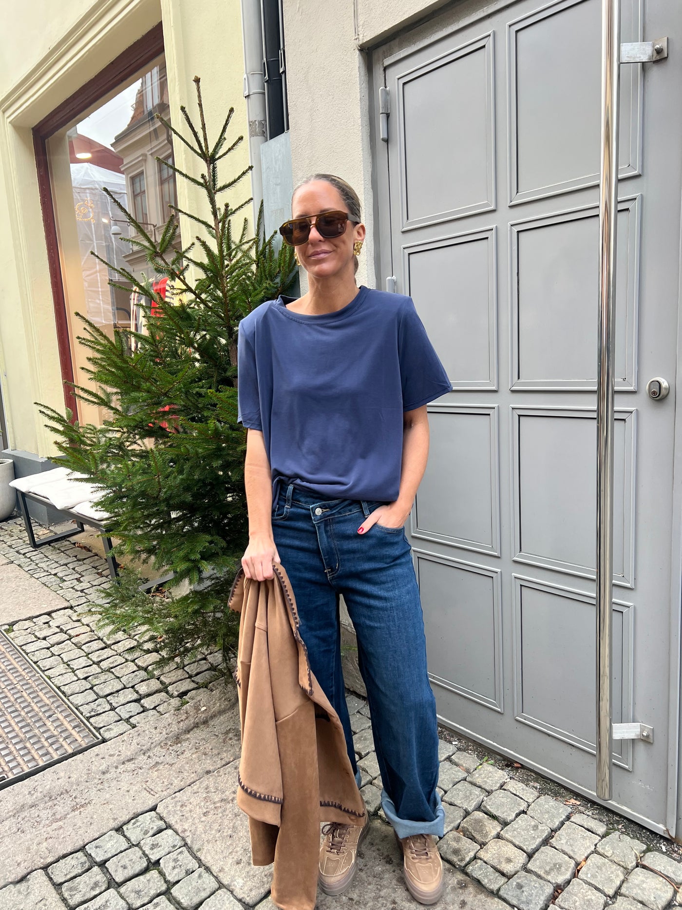 Garry tshirt navy - L2295U