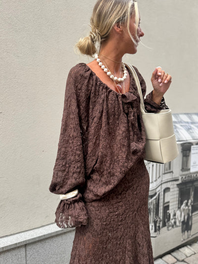 Romaric lace Blouse Brown
