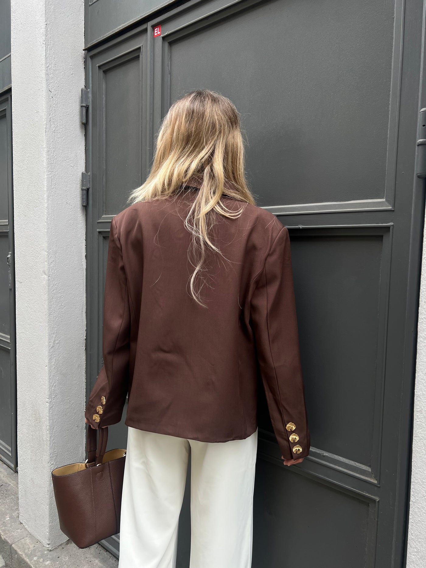 MANILLA BLAZER /GOLD BOTTOM