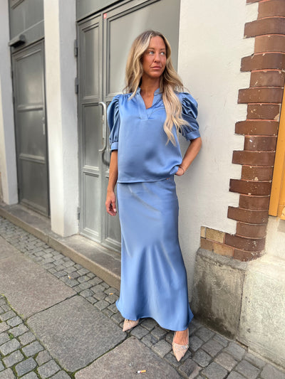 Vicky heaven satin smoke Blue