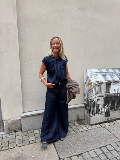 TYLA OVERSIZED JEANS DARK DENIM