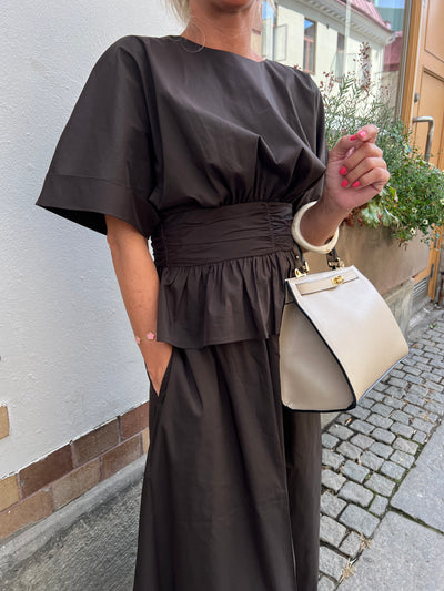 Yara poplin skirt chocolate