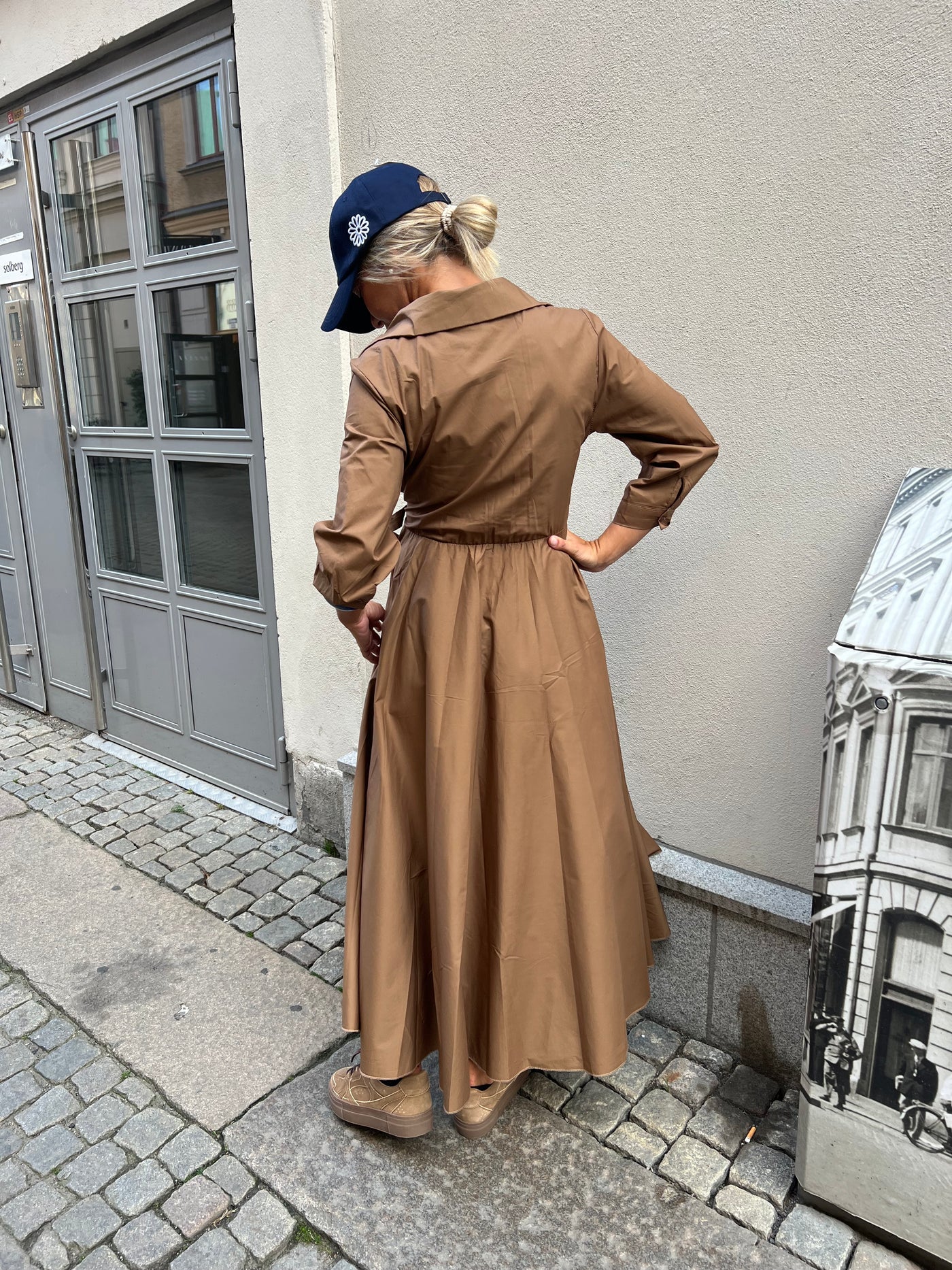 Robe dress camel - 12186U