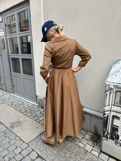 Robe dress camel - 12186U