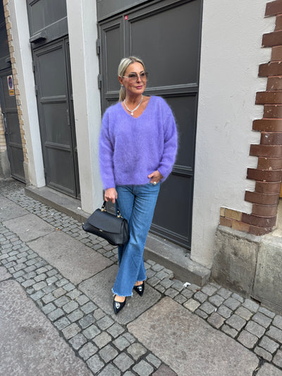 Roro mohair Lila V-ring - 23505