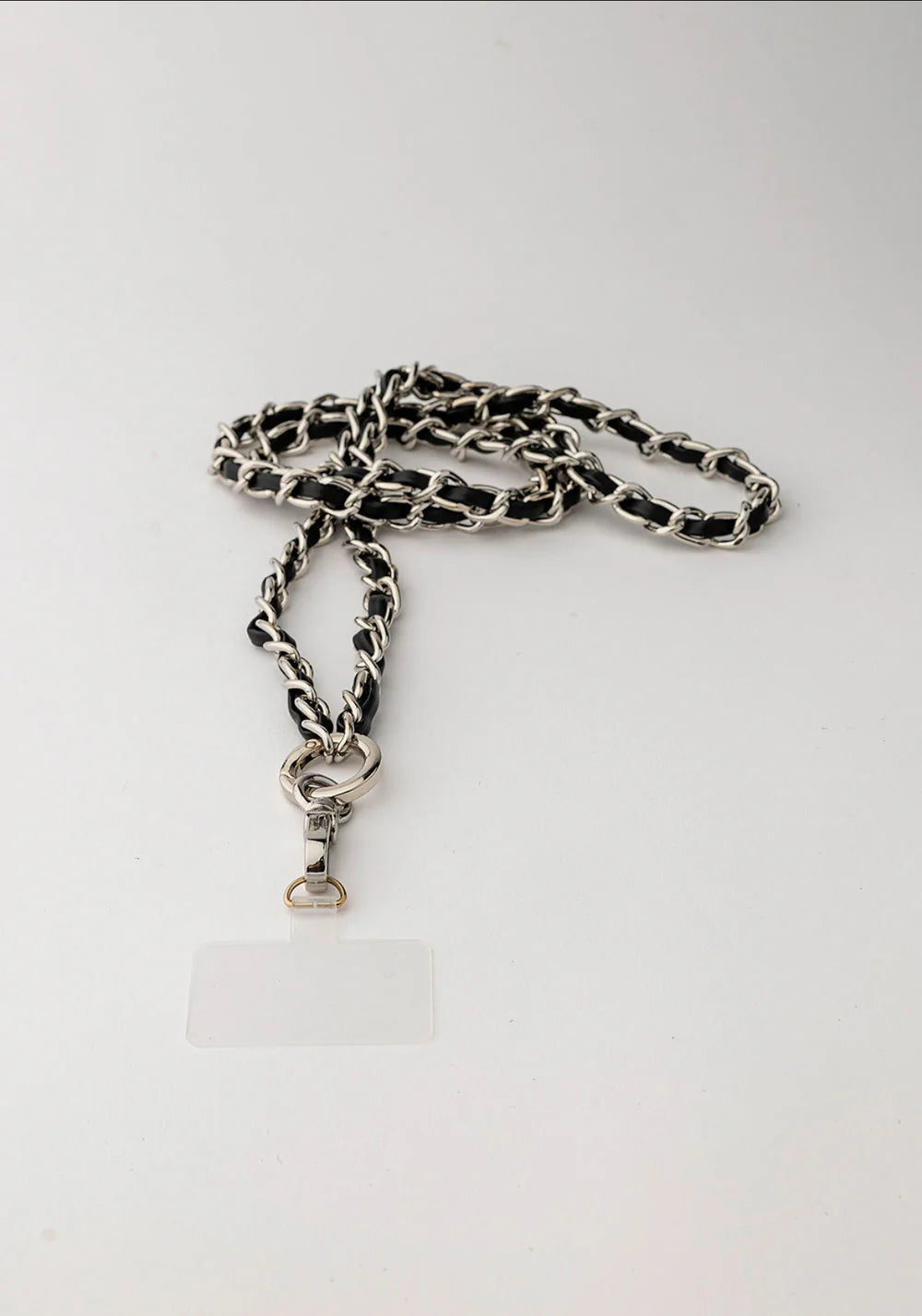 CLAIRE IPHONE STRAP BLACK W SILVER