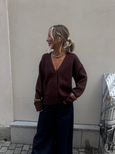 Moo Cardigan pocket Brown H884