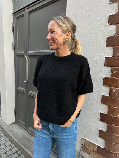 ANDREA mohair short arm BLACK
