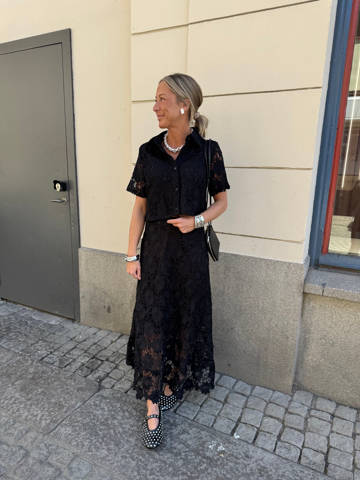 Lace Skirt Mimmi Svart