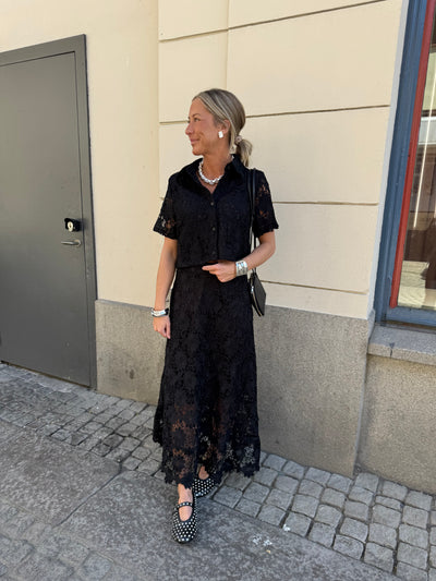 Lace Skirt Mimmi Svart