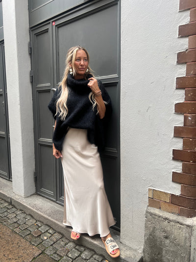 Roro Mohair polo Svart - 22131
