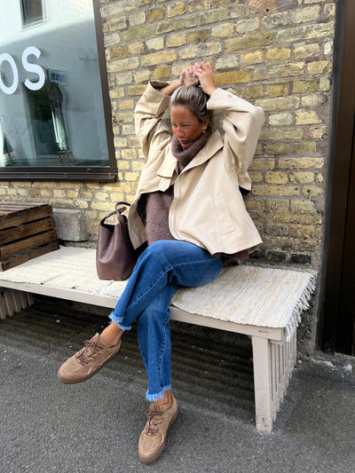 Drole trench beige