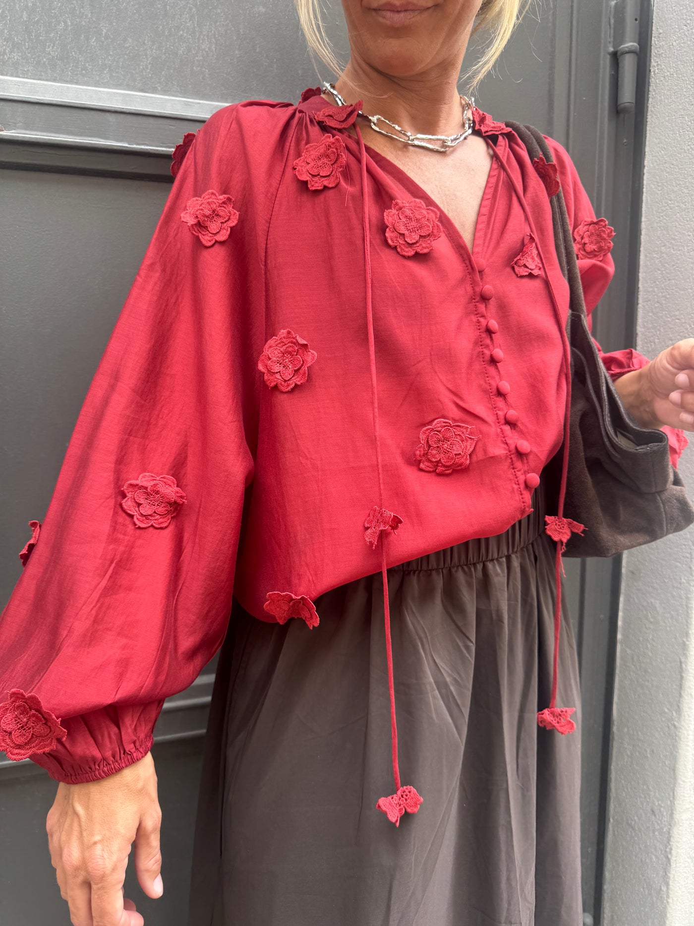 Boho new Blouse Red