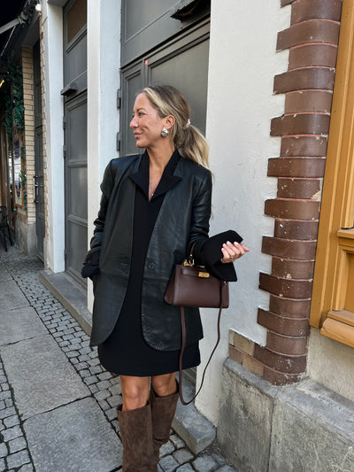 PhoebeCC Clean Leather Blazer