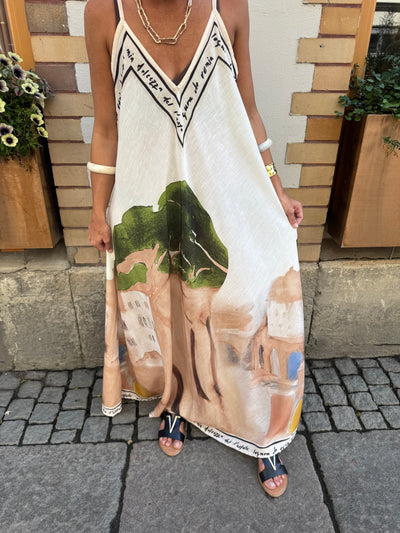 FRANCES STRAP DRESS CREAM
