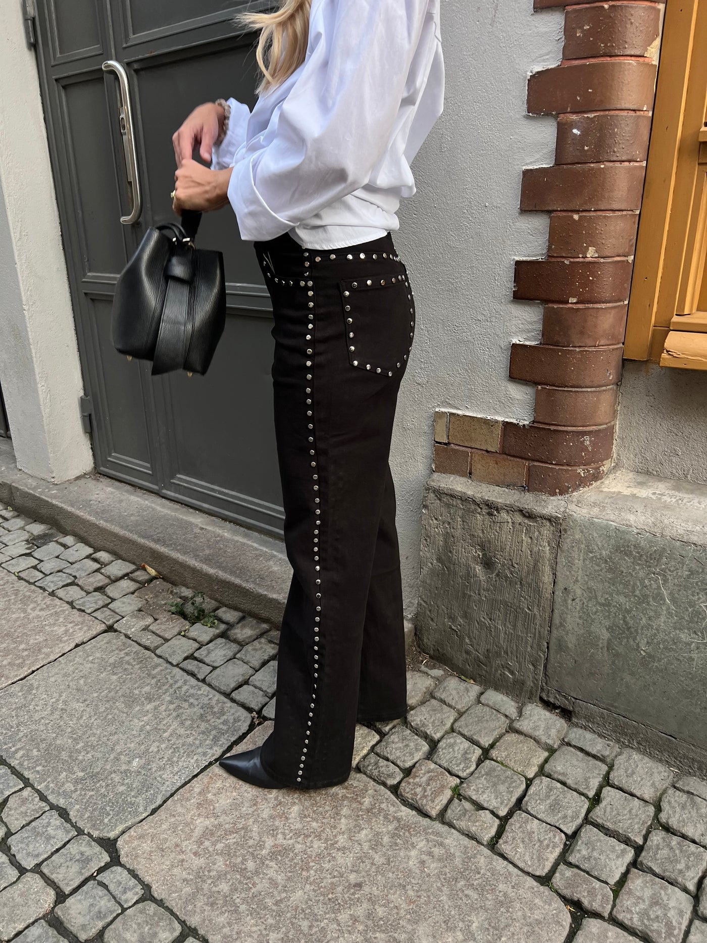 STUDS JEANS BLACK