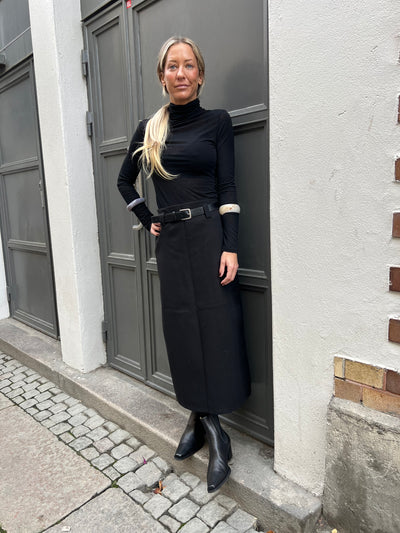 Paula Belt Skirt Black