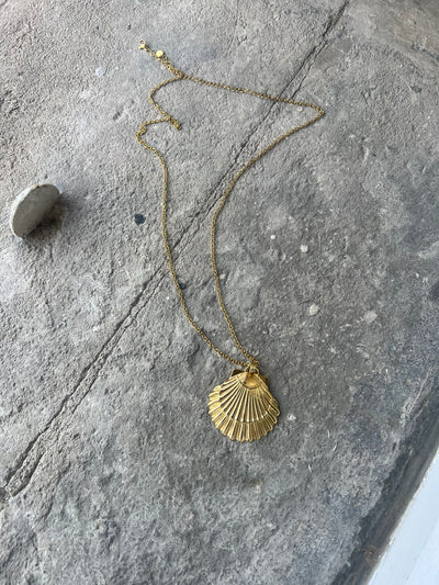Halsband stor Snäcka guld
