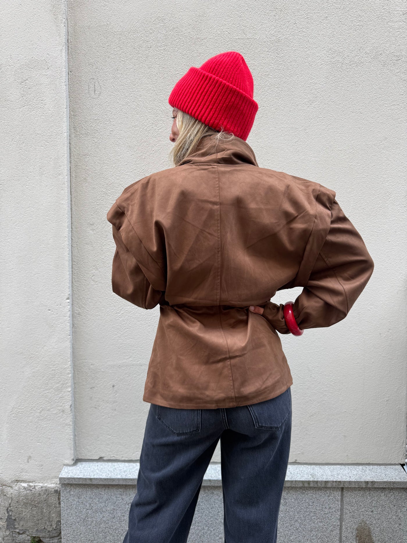 Bomber mocka blazer