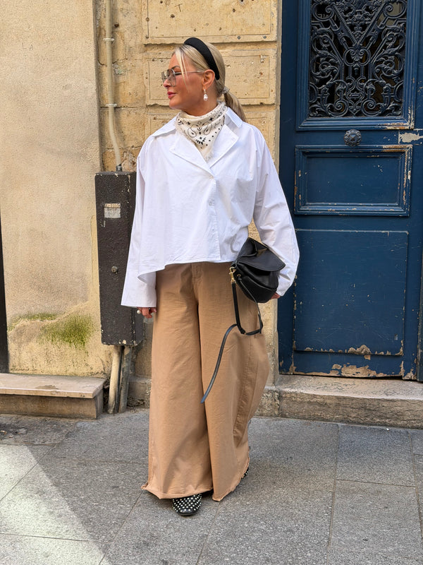 Workpants Wide High waisted kaki