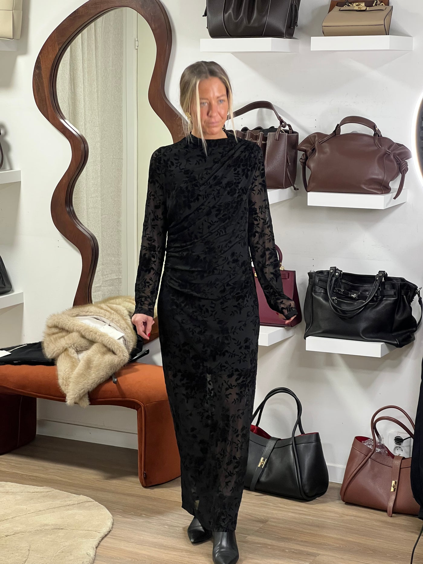 Fleur mesh klänning 5962 leverans 7 dagar