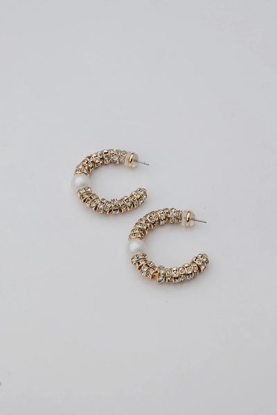 GLOW HOOPS SILVER M/GULD