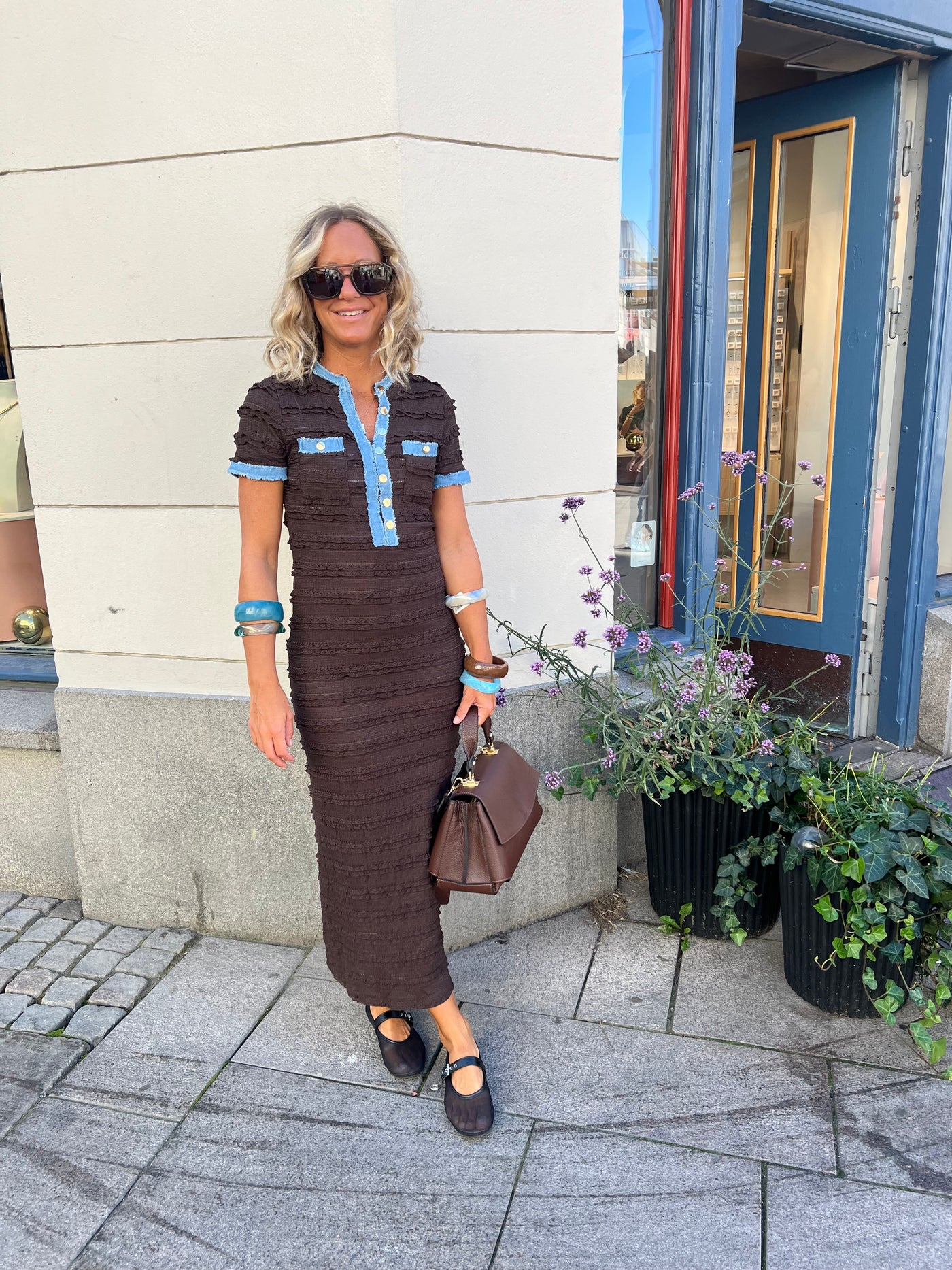 Mango dress Brown