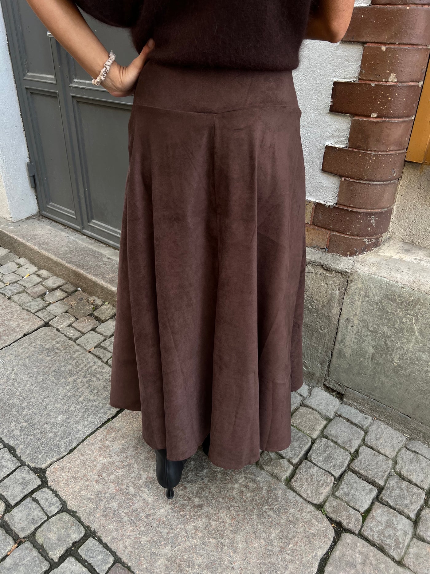 DIVA SKIRT MOCKA PU BROWN
