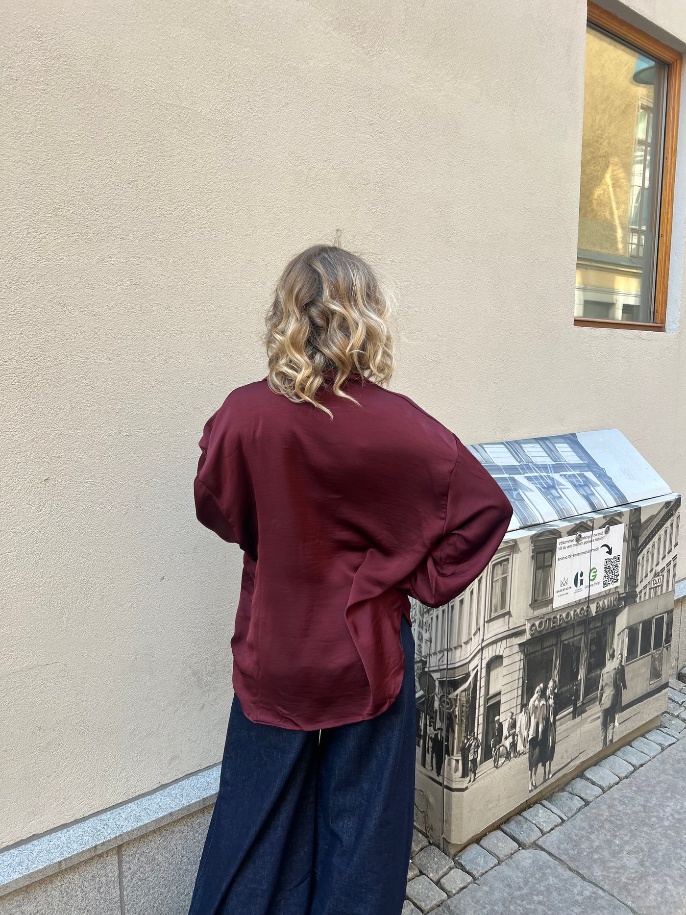 Look blouse Bordeaux