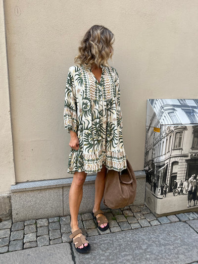CINDY DRESS GLITTER GRÖN