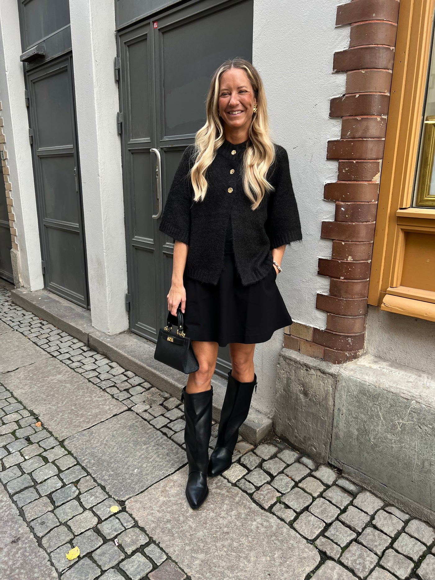 Benuta fluffy knit dark brown