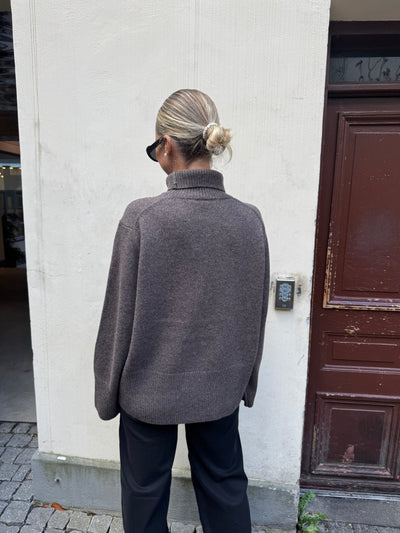 Alpha Knit T-Neck Delicioso & Navy