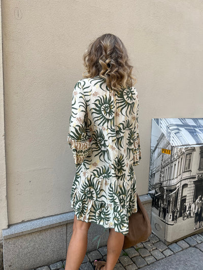 CINDY DRESS GLITTER GRÖN
