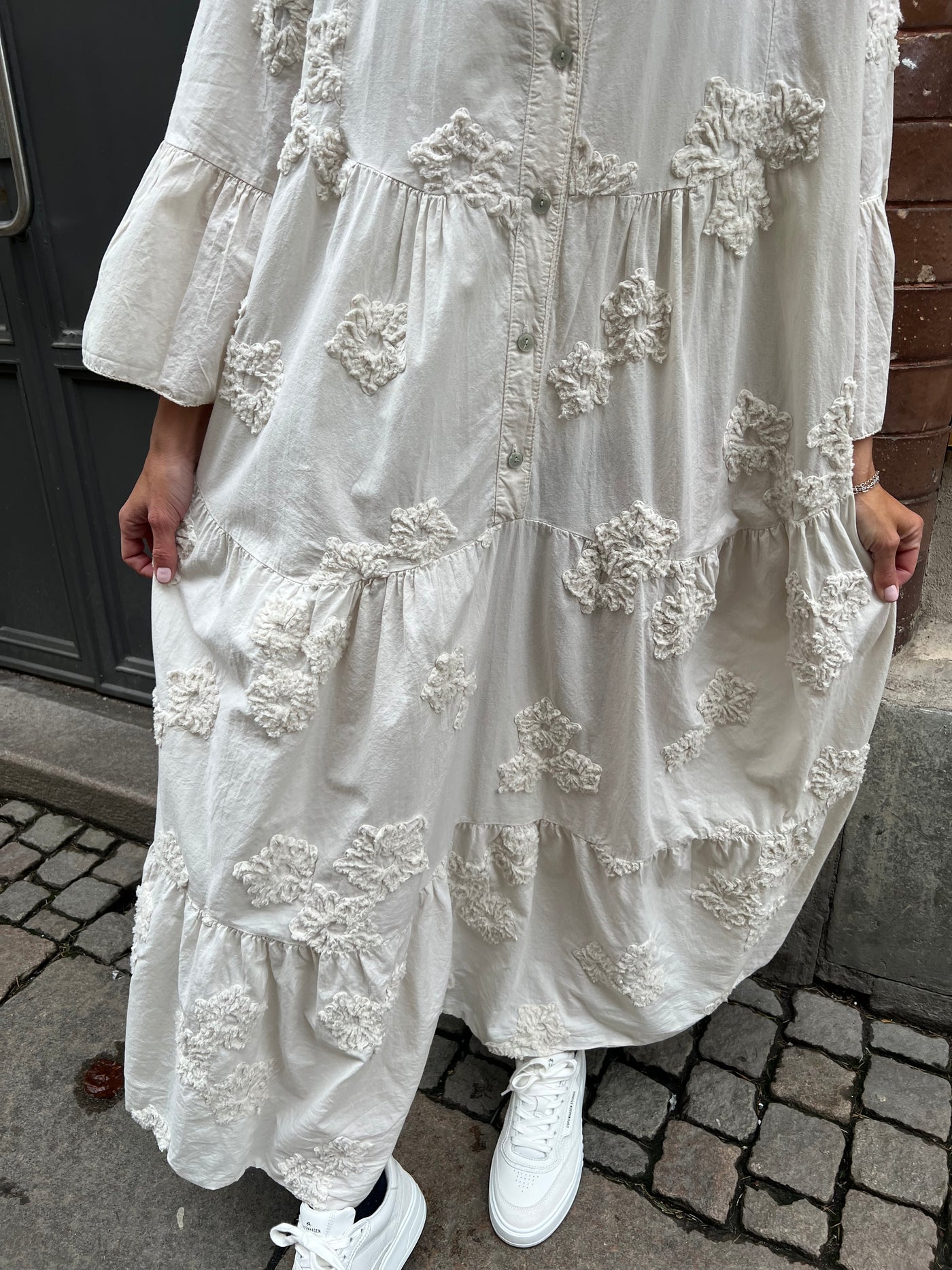 Hanna 3D dress OffWhite