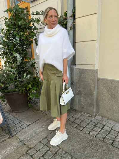 ANNA SKIRT PLISSE grön - YE1SK211