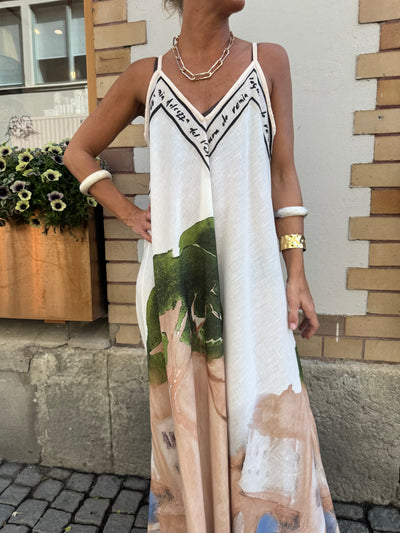 FRANCES STRAP DRESS CREAM
