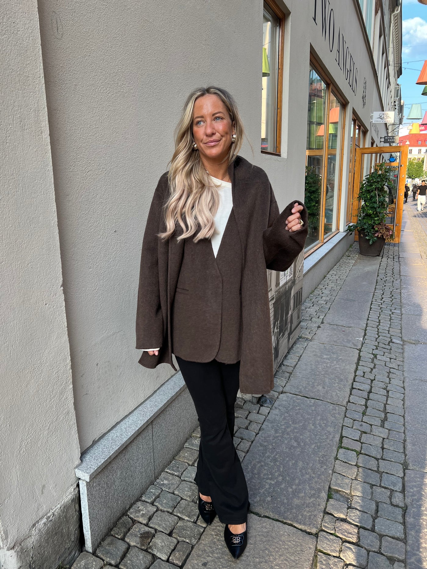 Willamina kavaj med Kashmir brun