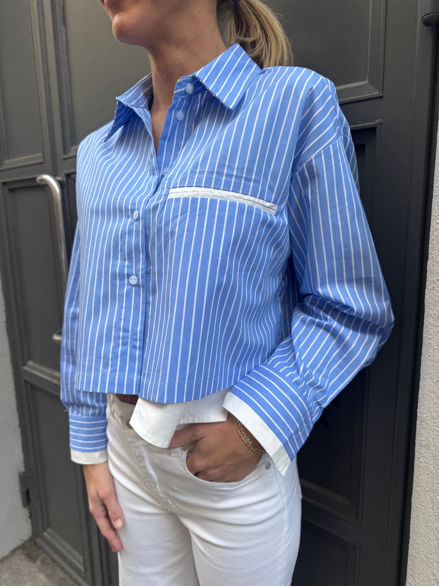 Short Stripe Shirt