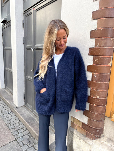 Roro mohair kofta marinblå - 22023
