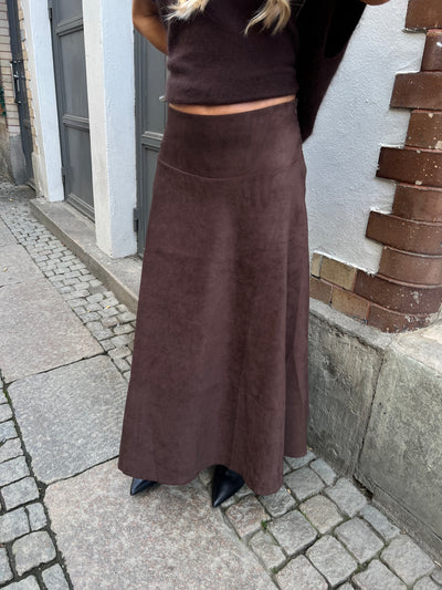 DIVA SKIRT MOCKA PU BROWN