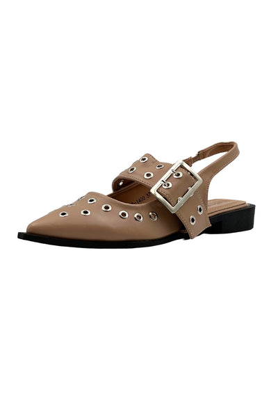 Lollo slingback Khaki/beige