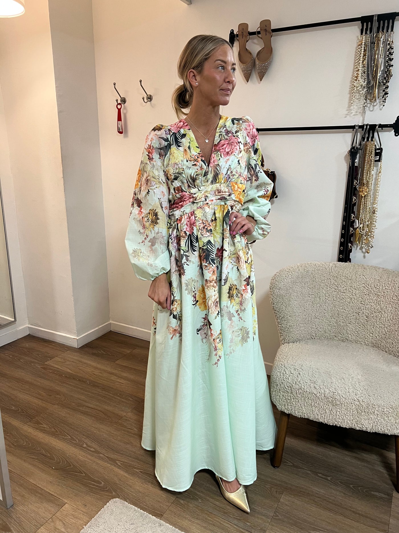 Flower dress Green
