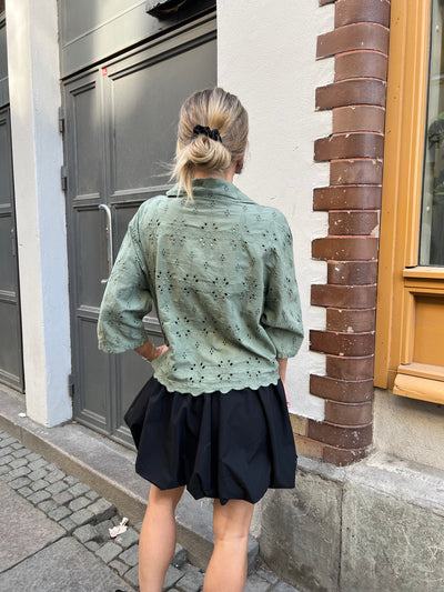 Ursula grön spetsblus