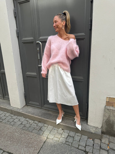 Roro Mohair light pink V-ring - 23505