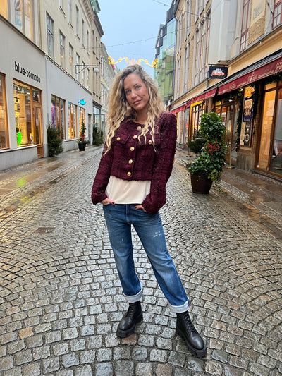 Sarah jacket vinröd